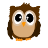Hibou Oiseau Mouches Mignon Gentil