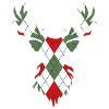 Double exposure deer