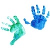 Handprint - from kindermalerei
