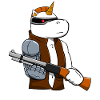 Regalo meccanico cyborg unicorno
