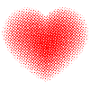 Red dots heart