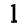 one black