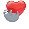 Sloth Heart Valentine's Day
