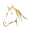 The horse girl with golden horse