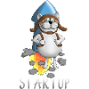 cool startup rocket