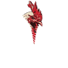 Chicken, rooster chicken zipper
