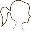 Silhouette Mädchen
