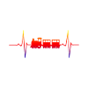 Model train heart pulse