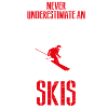 old woman skis