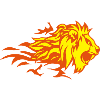 lion flamme feu animal 3020