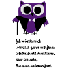 Owl, satire, saying "Intellectually duel"