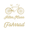 alter Mann mit Fahrrad Geschenk