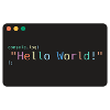 Hello World JavaScript console.log