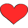 Heart red