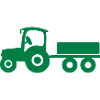 Traktor mit Anhänger