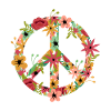 Peace Hippie Flower Power