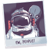 Aliens and astronaut