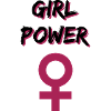 Woman power with women symbol