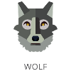 Wolf text gray