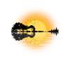 Sunset Acoustic Guitar Gift