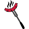 Grill Sausage Logo