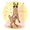 Dabbing Lama - dancing cool llama