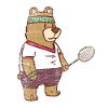 Speedminton bear gift