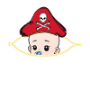 Grossesse cadeau de pirate enceinte