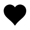 Heart Black - Heart - black -