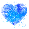 Coeur explosion (bleu)