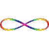 Symbol Unendlichkeit - bunt