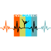 Gymnastics heartbeat retro gift