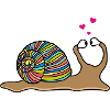 Funny Snail in Love