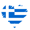 Grèce coeur amour