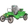 Oldtimer Cartoon lustig
