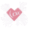 Valentine's Day computer heart