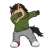 Dabbendes Pferd