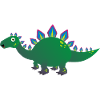 Baby Green Dinosaur Dragon Cartoon