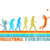 Volleyball Evolution retro gift