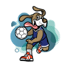 cool funny handball dog