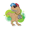 cool funny handball trex dino
