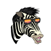 Lunettes de soleil Zebra Funny