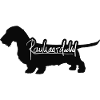 Wire-haired dachshund lettering wire-haired dachshund