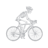 Cool Skeleton Skull Biker