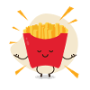 casual funny yoga fries