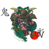 demon kabuto oni dragon