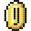 Pixel Coin Retro Gaming