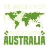 Kat Spille bold World Map kontinenter Meme Gave