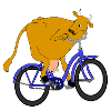 Cow on a wheel
