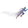 Jogging runner silhouette